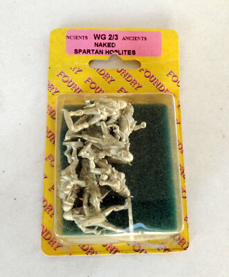 Ancient Naked Spartan Hoplites - Wargames Foundry - Miniatures - Sealed!!! Rare!