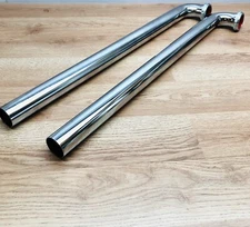 QTY  2 UNBRANDED WASTE ARM EXTENSION TAILPIECES AND TUBES 1-1/2" LENGTH 24" SLIP