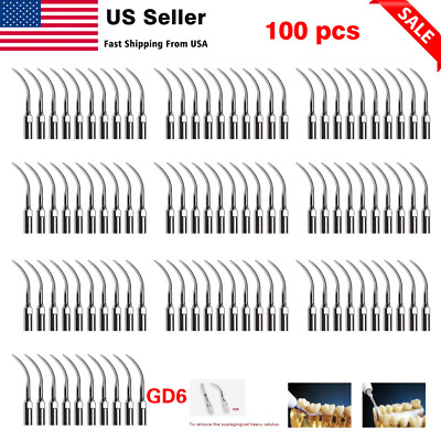 1-100* Dental Ultrasonic Scaler Scaling Tips fit SATELEC DTE Handpiece Tube GD6