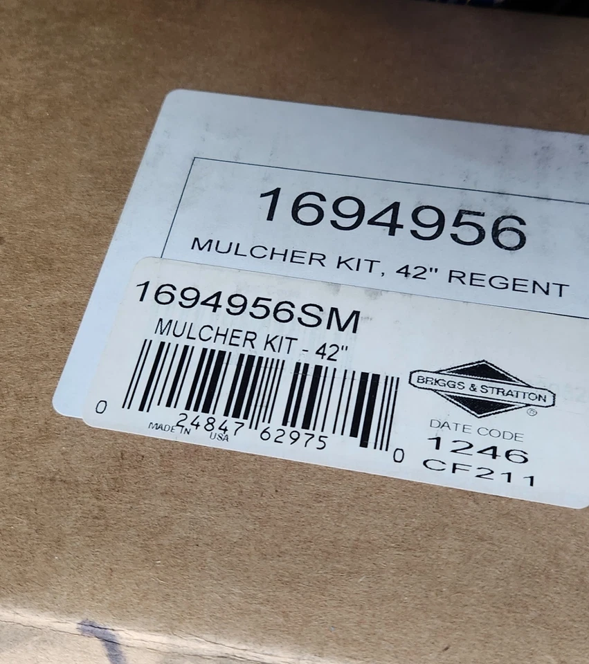 KIT TRITURADORA DE CÉSPED SNAPPER SIMPLICY EE. UU. 42" CUBIERTA ELITE OEM 1694956SM 1732374ASM Foto 4 de 4