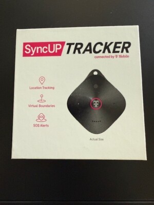 T-Mobile Sync Up Tracker 2nd Gen 64MB Black Kit Location Tracking SOS New Sealed