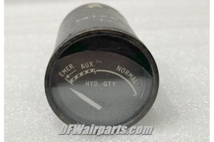 2" Vintage Airbus A310 Aircraft Hydraulic Fluid Quantity Indicator, EA401-8