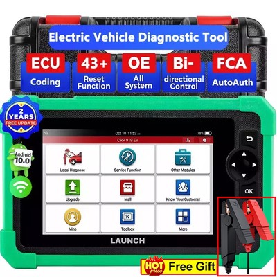 LAUNCH EV Electric Car Scanner Diagnostic Tool All System Bidirectional Control