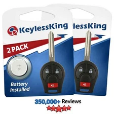 2 New Remote Headed Car Key Fob Keyless Entry Ignition For CWTWB1U751