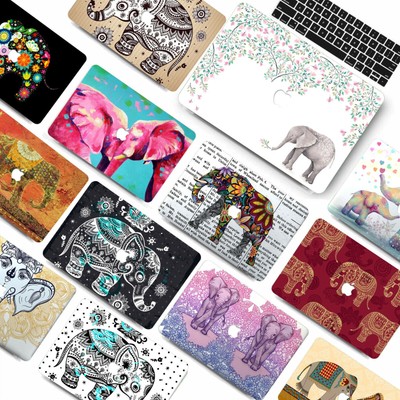 Folk Custom Elephant Pattern Matte Hard Case Cover For New Macbook Air Pro M1 M2