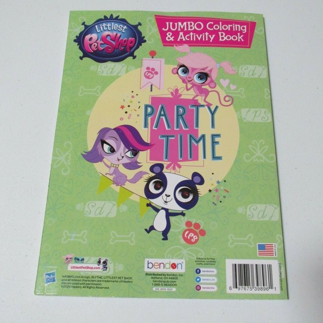 Littlest Pet Shop Jumbo Coloring and Activity Book Runway Ready LPS