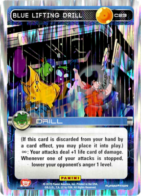DBZ Dragon Ball Z TCG Panini Heroes & Villains C23 Blue Lifting