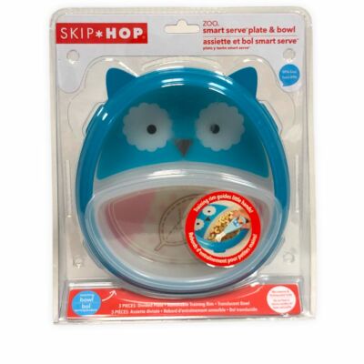 Skip Hop Zoo Smart Serve Plate & Bowl Owl