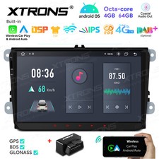 OBD Carplay Android 14 Car Stereo Radio GPS Navi 4G WIFI For VW Passat Golf MK5