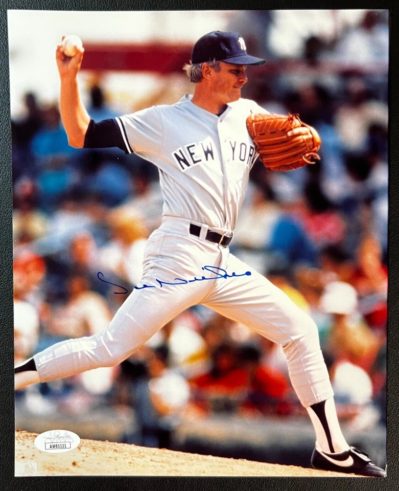 Fotografía en color firmada por Joe Niekro certificado JSA. AUTO 8x10 MLB Astros/Yankees ¡GUAU! Foto 2 de 4