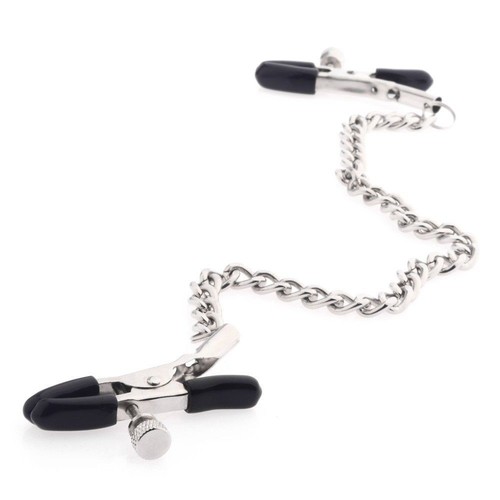 Fantasy-Nipple-Clamps-Breast-Clamps_Sex-Metal-Chain-Clip-Women-Adult-Flirt_Toy - Picture 5 of 10