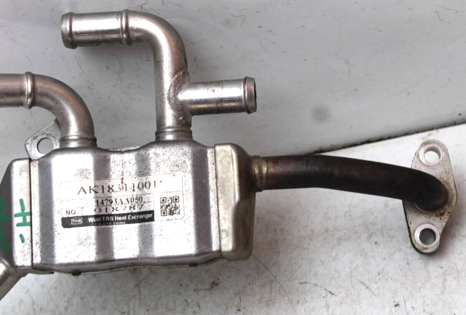 2014 SUBARU CROSSTREK HYBRID EGR COOLER 2.0L OEM P/N 14793AA050 - Imagem 2 de 4