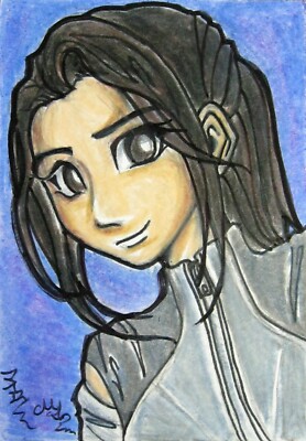 Jurassic World Camp Cretaceous Yaz Anime Art Original Sketch Card