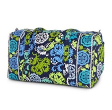 Disney Vera Bradley Duffel Bag Where's Mickey Blue Lime Navy Theme Parks NEW