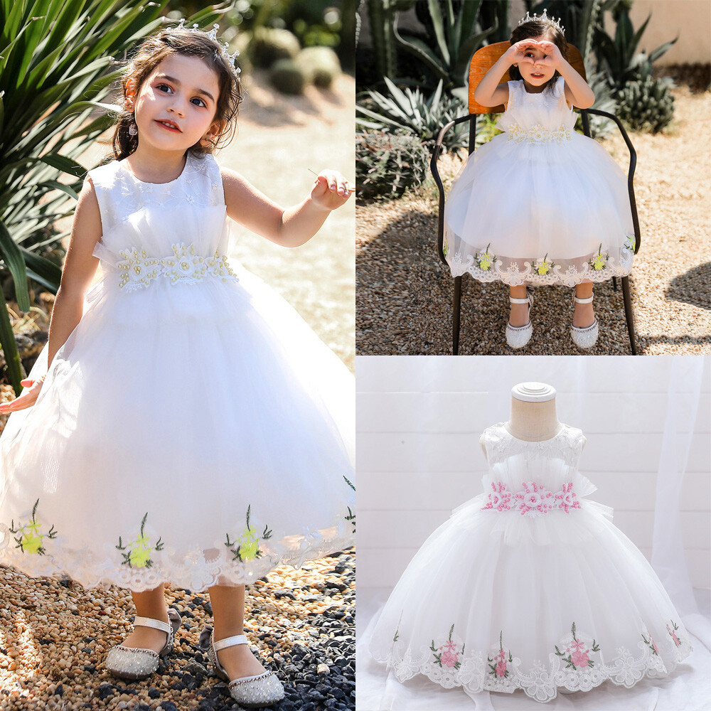 Niñas Vestido de Baile Vestido Boda Princesa Dama de honor Fiesta Baile de graduación Cumpleaños para Niños