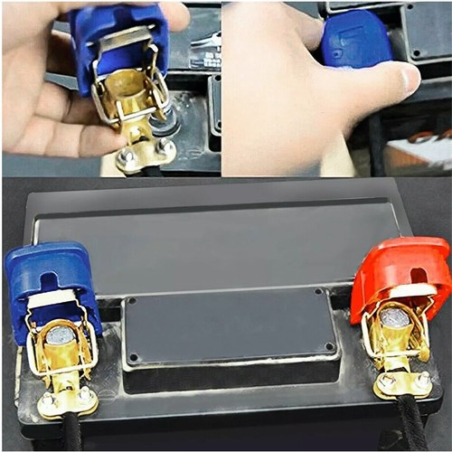 Car Battery Terminals Connectors Van Quick Release Top Post Battery Clamps 4 Pcs - Picture 22 of 24