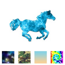 Horse Mustang Running - Vinyl Decal Sticker - Multiple Patterns  Sizes - ebn382