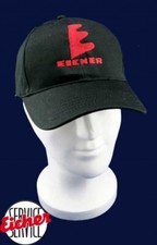 Schwarzes Baumwoll-Cap, Logo gestickt