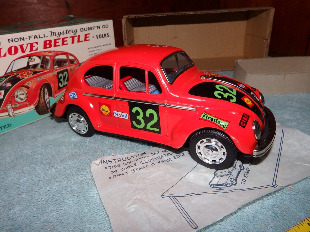Working! TAIYO Vintage Battery Operated Love Love Beetle VW Bug