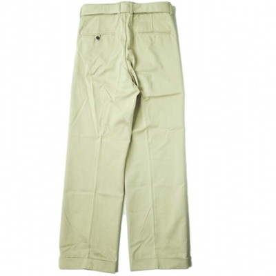 UNUSED 20SS Japan Belted chino Pants UW0840 2 Beige Zip fly  