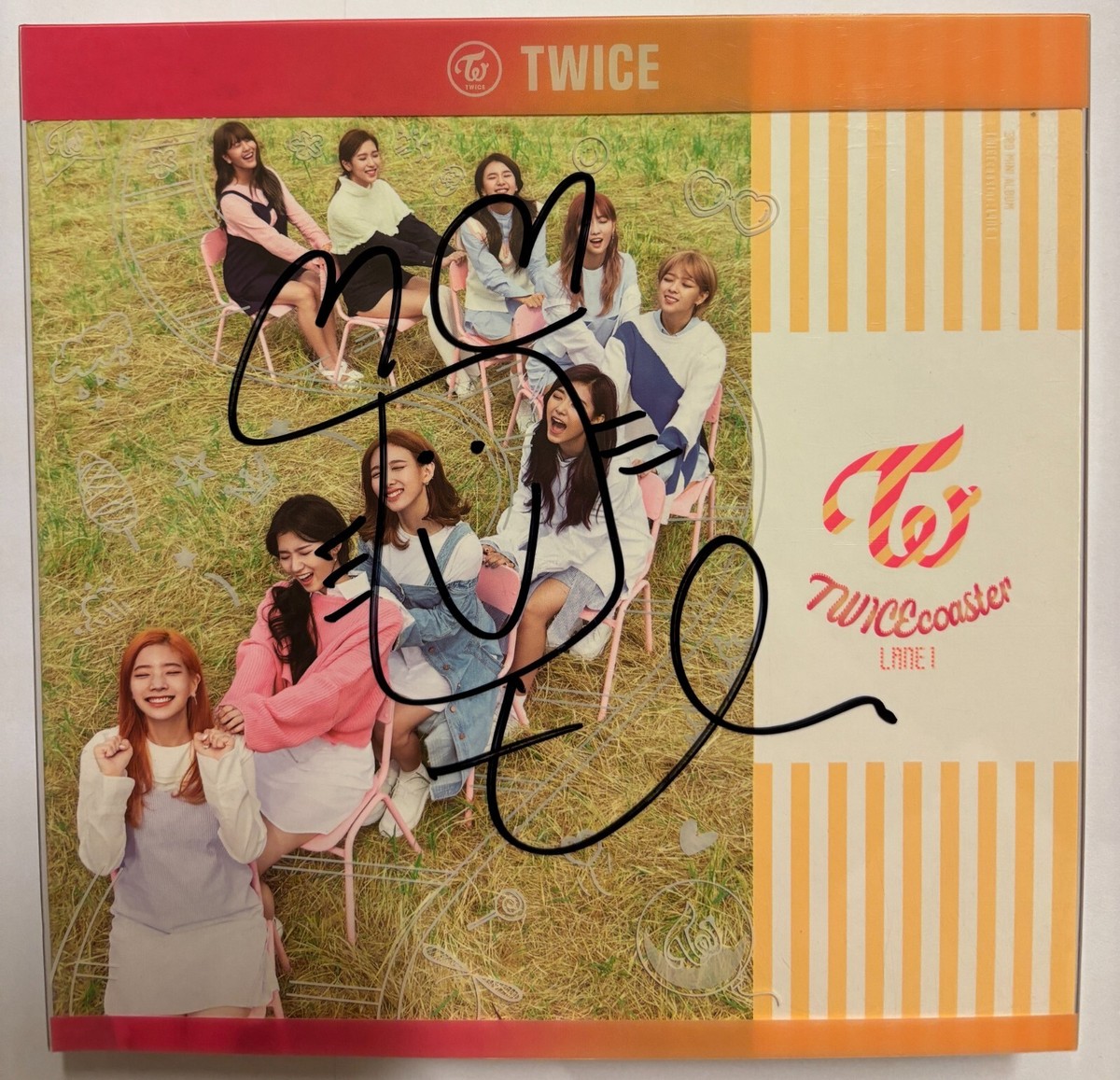 TWICE [TWICE COASTER : LANE 1] Autographed Signed Album