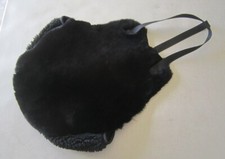 Sheepskin Seat Saver For Western or Horned saddles in  Black AUSTRALIAN MADE