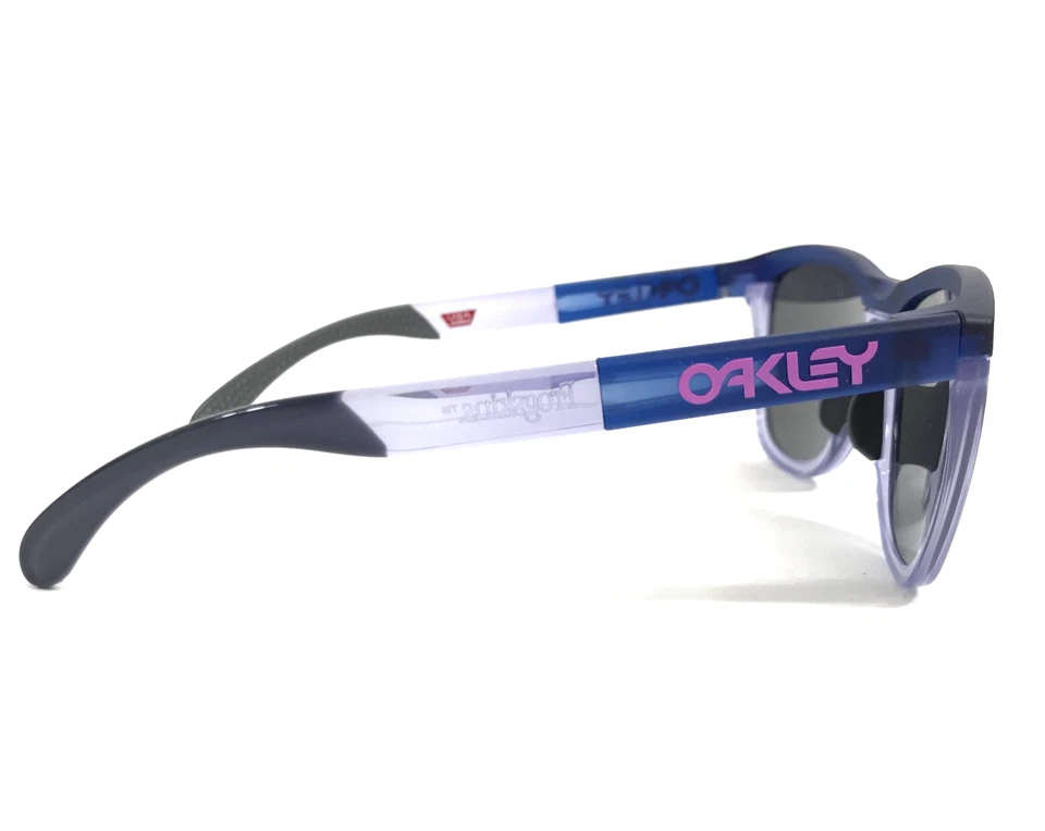 Oakley Sunglasses Frogskins Range OO9284-1655 Matte Transp Blue with Prizm Black - Image 4 of 4