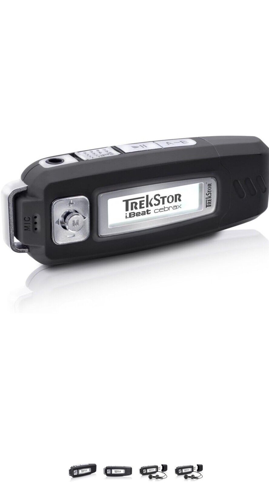 TREKSTOR MP3-Player cebrax 3.0 - 4 GB with earphone Black