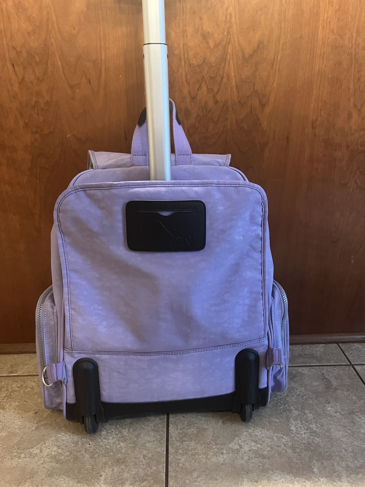 Kipling Alcatraz II Purple Nylon Large Rolling Laptop Carry On Wheel Backpack