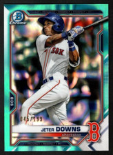 Jeter Downs 2021 Bowman Chrome Prospect Aqua Lava Refractor /199 Boston Red Sox