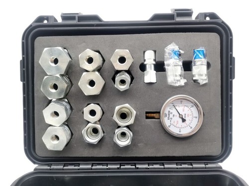 Hydraulic Test Kit Complete Pressure Gauge Plugs Hydraulic Pump Maintenance - Picture 4 of 18