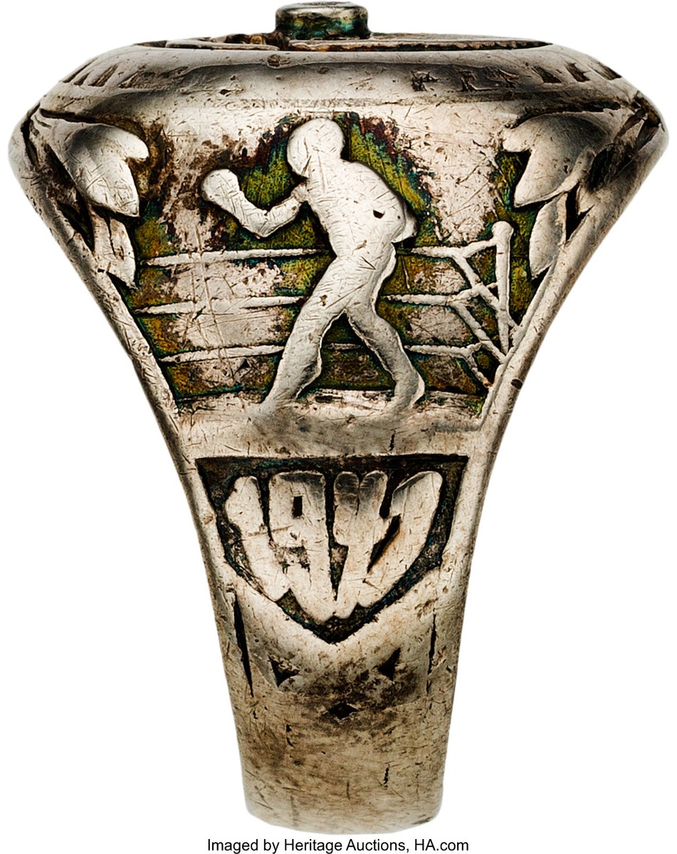 Original 1941 Golden Gloves Sterling Silver Ring Sterling Dieges