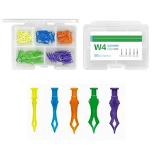 80pcs Dental Diamond Wedges Plastic Fixing Diastema Adaptive Interdental Wedge