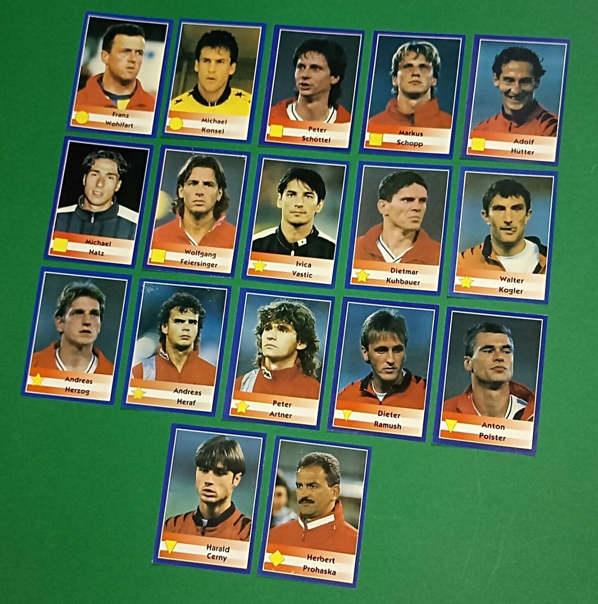 1998 Navarrete France World Cup FIFA #E07 AUSTRIA SOCCER TEAM