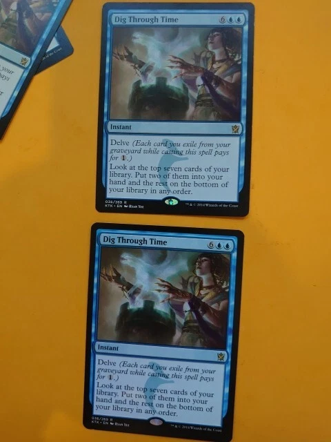Dig Through Time x2  MTG Card.  Khans of Tarkir.  As pictures - Image 2 of 4