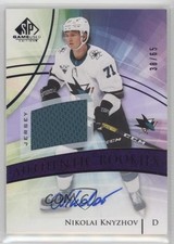 2020 SP Game Used Authentic Rookies Purple Jersey 38/65 Nikolai Knyzhov Auto 2d8