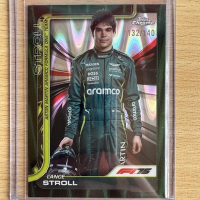Lance Stroll Portrait Color Match Forest Green /140 - #10 - 2025 Topps Chrome F1