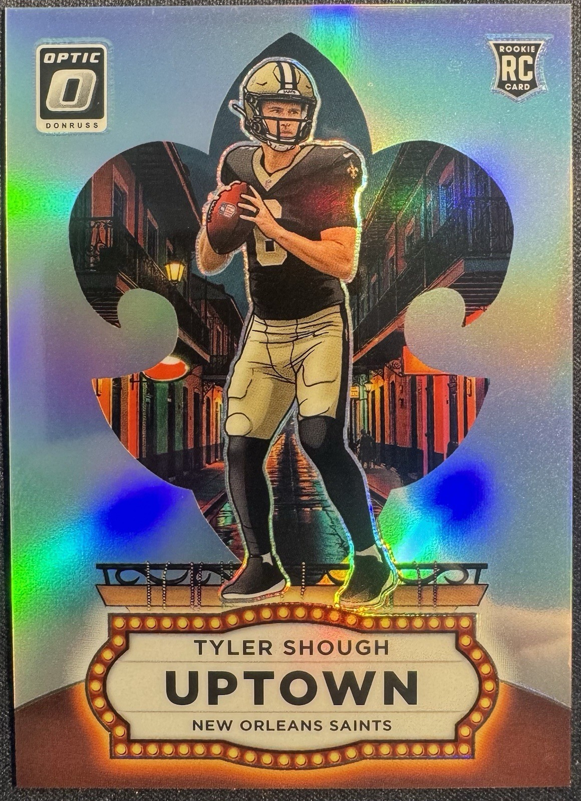 2025 Donruss Optic Uptown #24 Tyler Shough Saints RC Rookie SSP CASE HIT