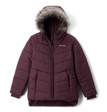 Columbia Youth Girls Katelyn Crest III Hooded Jacket, Moonvista, Small