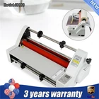 A3 Laminator Machine, V350 13inch Hot Cold Roll Laminating Machine Four Rollers