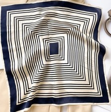 100 Mulberry Silk Scarf Women Flower Neckerchief 20'' Square Small Bandana C93