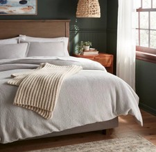 Set piumone Threshold Full/Queen Waffle Weave, nuovo