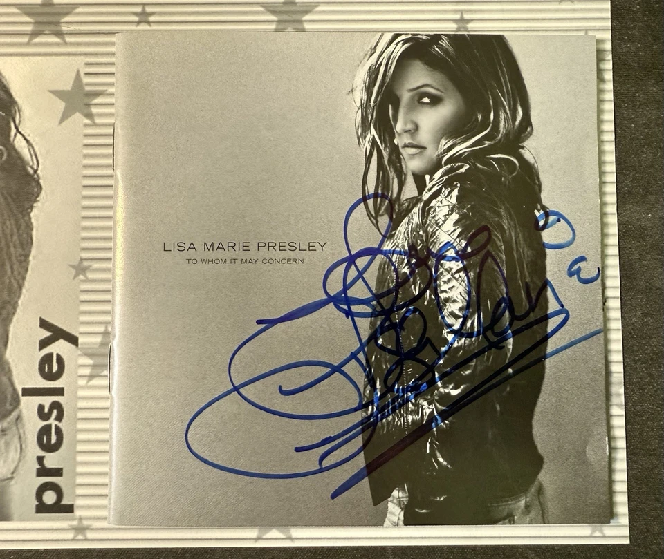 LISA MARIE PRESLEY To Whom It May Concern USA CD with Lisa's AUTOGRAPHS - Image 2 of 3