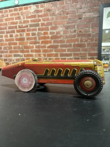 Vintage Marx Mechanical Speed Racer Vehicle No windup mechanism car - Great Cond