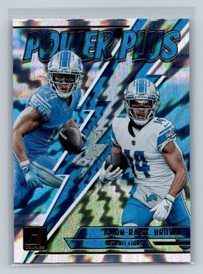 2023 Donruss #PP-12 Amon-Ra St. Brown Power Plus Detroit Lions NFL