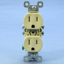 Pass & Seymour Ivory Tamper Resistant Receptacle Outlet 15A 125V 3232TR-I Bulk