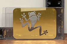 Ellison Design SIMPLE IMPRESSION FROG BRASS STENCIL EMBOSSING FOLDER 22665