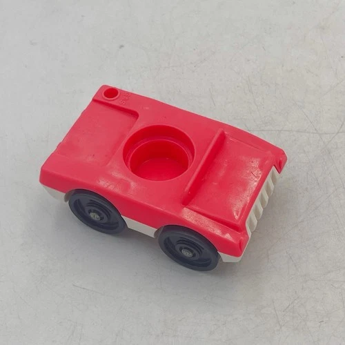 Fisher Price Little People Pink Beauty Salon Car Vehicle Vintage 1987 Rare HTF