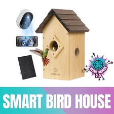 ISENLAND Smart Bird House with AI Identify Camera