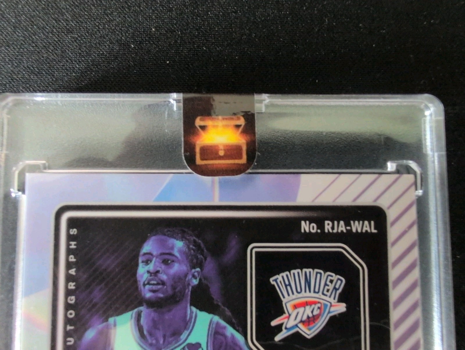 Cason Wallace 2023-24 Panini RECON Auto Patch Rookie 1/18 1st on Card RPA view 4